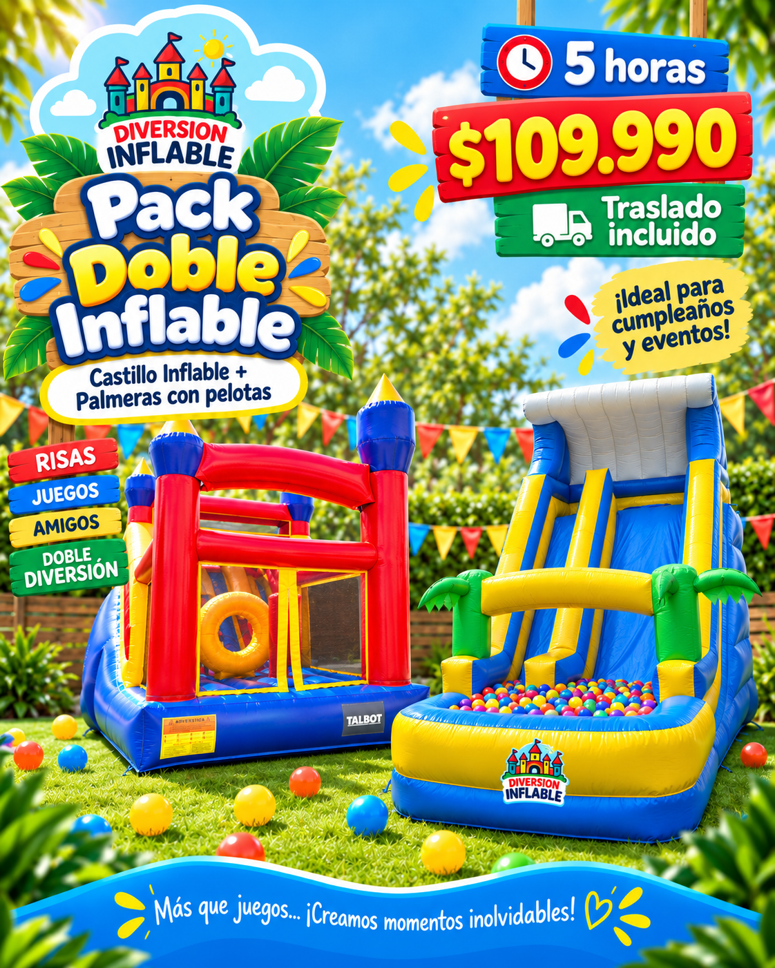 Pack Doble Inflable